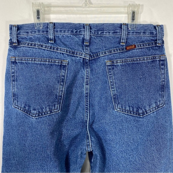 Wrangler Rustler Men’s Regular Fit Straight Leg Jeans 87619SW 36/34 - Picture 4 of 6